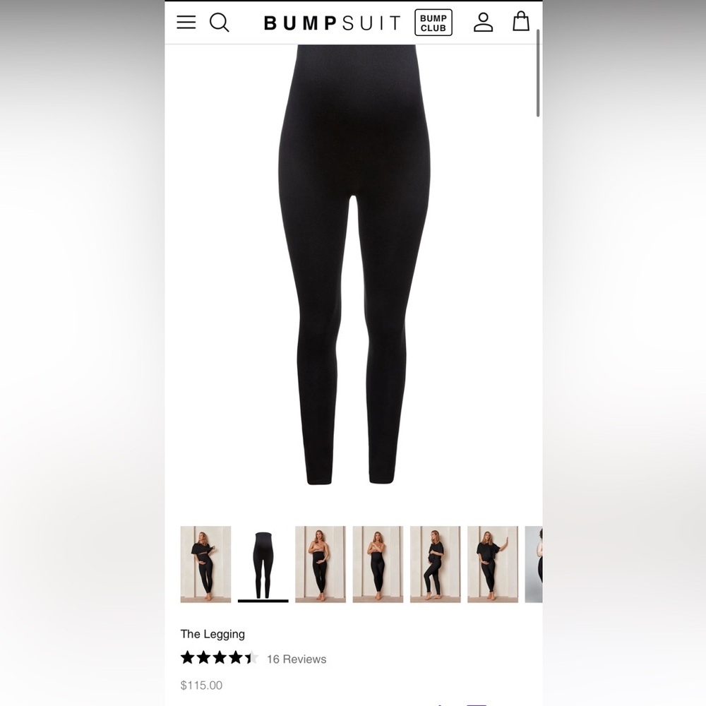 Medium BumpSuit Black Leggings